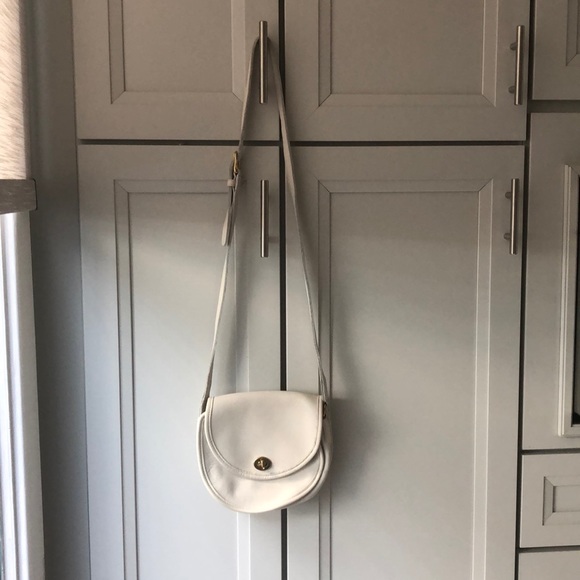 Coach Handbags - Vintage Coach All white leather crossbody